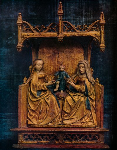 The Virgin and St. Anne Teaching the Infant Saviour to Walk, c1470 by Unbekannt