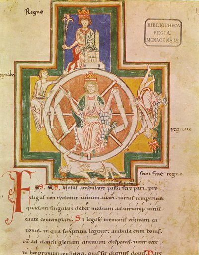 The Wheel of Fortune Rota Fortunae from Carmina Burana by Unbekannt