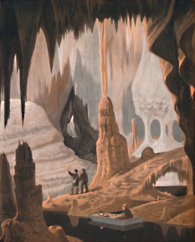 The Wonder and Beauty of a Stalactite Cave by Unbekannt