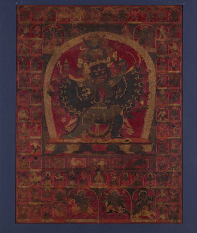 The Wrathful Bon Deity Walse Ngampa, One of the Five Fortress Meditational Deities, early 15th century by Unbekannt