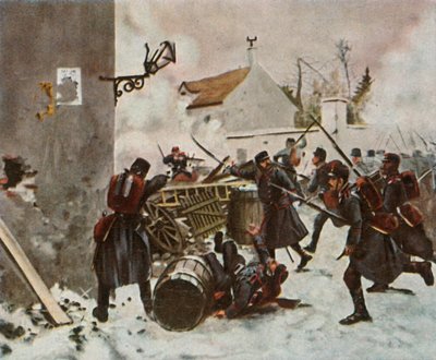 The Württemberg Division at Champigny by Unbekannt