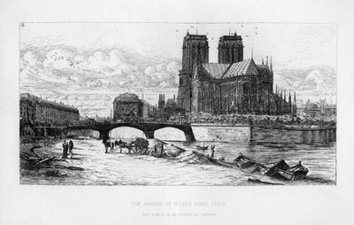 The Apse of Notre Dame Cathedral, Paris, France by Unbekannt