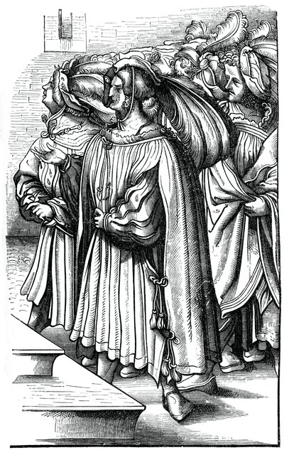 The archdukes and high barons of Germany at the coronation of the Emperor Maximilian, 16th century by Unbekannt