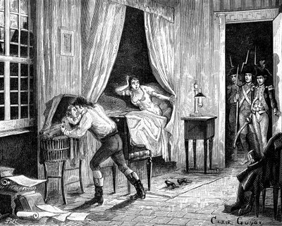 The Arrest of Camille Desmoulins, 31st March 1794 by Unbekannt
