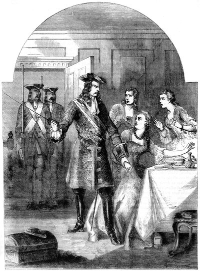 The Arrest of Princess Clementina, 18th century by Unbekannt