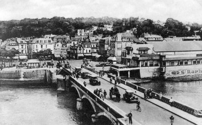 The Bridge on the River Touques, Trouville, France by Unbekannt