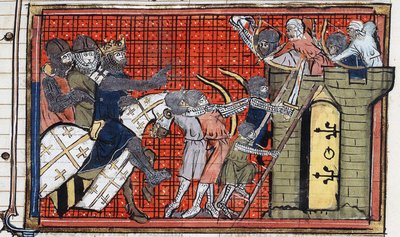 The Capture of a Town by Godfrey of Bouillon by Unbekannt