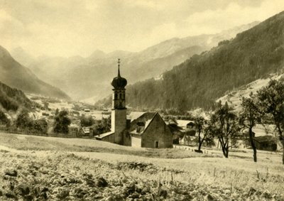 The Church of Sankt Nikolaus at Gortipohl, Austria by Unbekannt