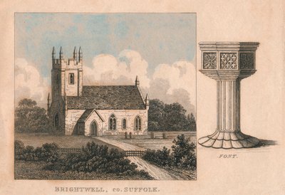 The Church of St John the Baptist, Brightwell, Suffolk, 19th Century by Unbekannt