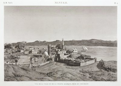 The city of Al Minya and the River Nile, Egypt by Unbekannt