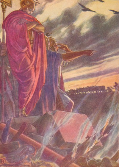 The city was given to the flames, 1912 by Unbekannt