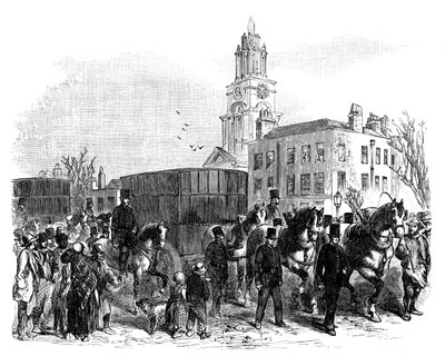 The Conveying of Australian Gold from the East India Docks to the Bank of England, London by Unbekannt