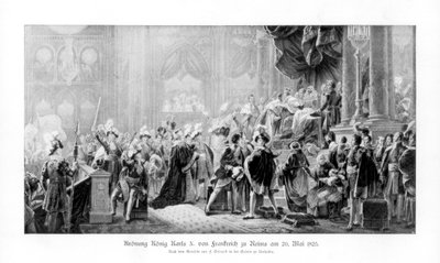 The coronation of King Charles X of France, Reims, 20 May 1825 by Unbekannt