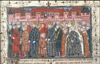 The Coronation of Philippe II Auguste in the Presence of Henry II of England by Unbekannt