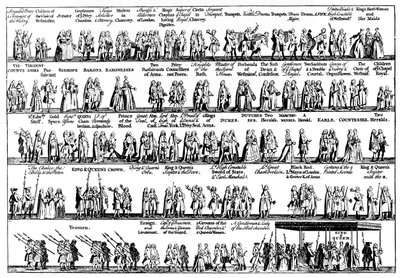 The coronation procession of George II by Unbekannt
