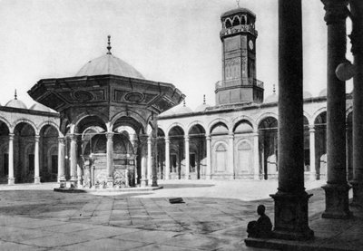 The Courtyard of the Mosque of Muhammad Ali at the Saladin Citadel, Cairo, Egypt by Unbekannt