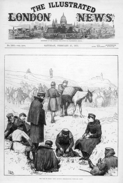 The cover of The Illustrated London News, 27th February 1875 by Unbekannt