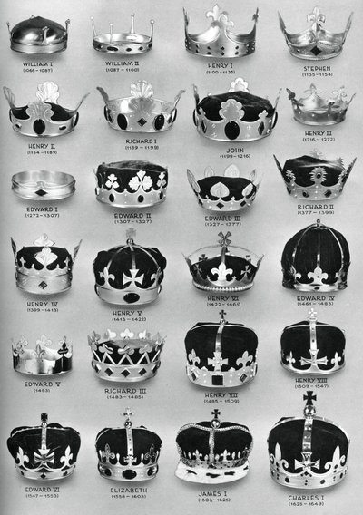 The Crowns of English Sovereigns from William the Conqueror to Charles I by Unbekannt