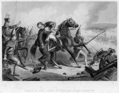 The Death of Colonel Rawle at the Battle of Trenton by Unbekannt