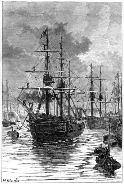 The departure of Albert and Discovery from Portsmouth by Unbekannt