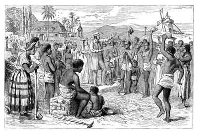 The Emancipation of Slaves on a West Indian Plantation by Unbekannt