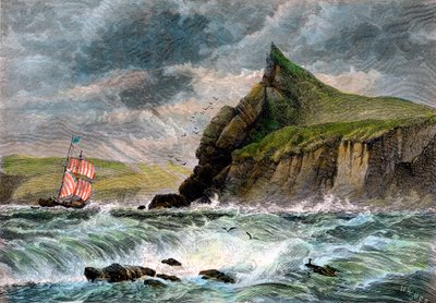 The Entrance to Fowey Harbour, Cornwall, 19th Century by Unbekannt