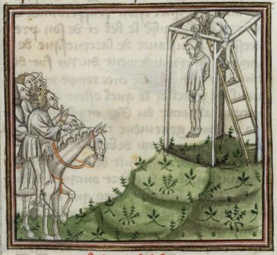 The Execution of Enguerrand de Marigny. From Grandes Chroniques de France by Unbekannt