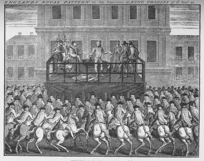 The execution of King Charles I, 30 January 1649 by Unbekannt