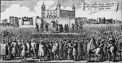 The Execution of the Duke of Monmouth, Tower Hill, London, 15 July 1685 by Unbekannt
