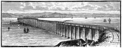 The First Tay Bridge from the South, Scotland by Unbekannt