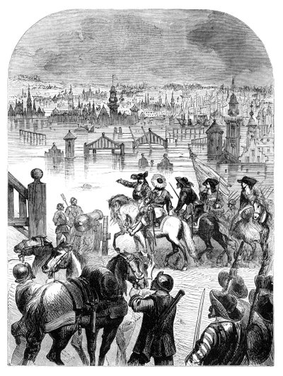 The flooding of Amsterdam in 1672 by the order of William III by Unbekannt