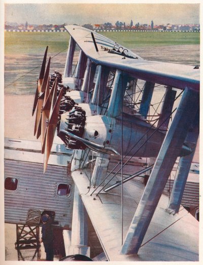 The four Bristol Jupiter engines of the Imperial Airways liner Scylla by Unbekannt