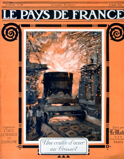 The front cover of Le Pays de France, 5 August 1915 by Unbekannt