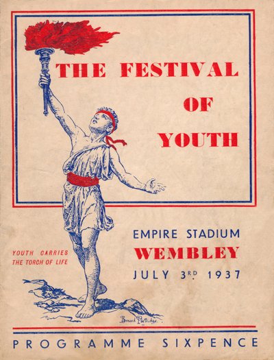 The Front Cover of the Programme for The Festival of Youth by Unbekannt
