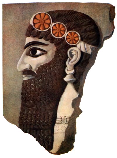The Head of an Assyrian Priest or Winged Divinity, 1933-1934 by Unbekannt