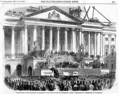 The Inauguration of James Buchanan as President, Washington, 1857 by Unbekannt