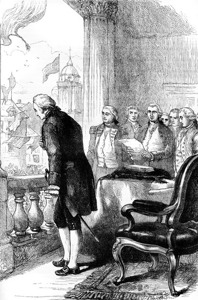 The Installation of George Washington as President of the United States, 1789 by Unbekannt
