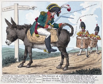 The Journey of a Modern Hero, to the Island of Elba, 1814 by Unbekannt