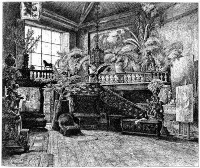 The larger studio of Hans Makart, Vienna, Austria by Unbekannt