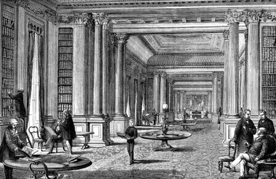 The library of the Reform Club, London, 1891 by Unbekannt