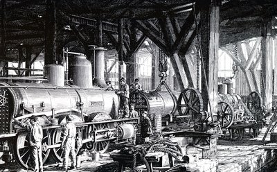 The Manufacture Floor of the Societe Alsacienne de Constructions Mecaniques by Unbekannt