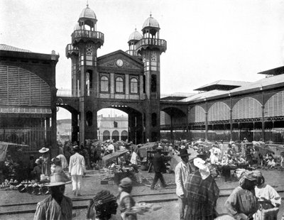 The market place, Port-au-Prince, Haiti, 1926 by Unbekannt