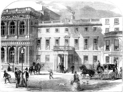 The New Office of the War Department, Buckingham House, Pall Mall, London, 1855 by Unbekannt