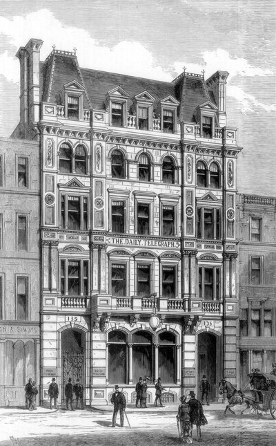 The New Offices of the Daily Telegraph, Fleet Street, London by Unbekannt