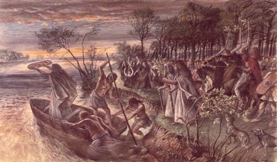 The Offering of an Iron Age Shield to the River by Unbekannt