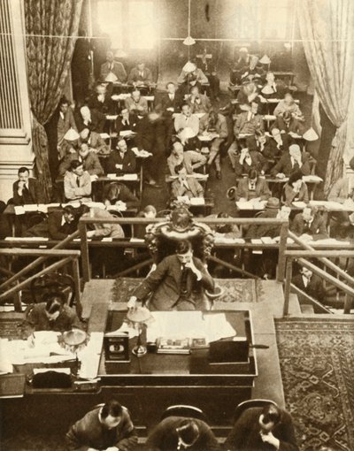 The Opening of Dail Eireann, or Chamber of Deputies, Dublin, Ireland by Unbekannt