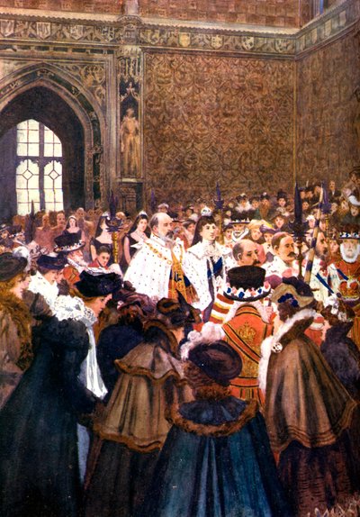 The Opening of Parliament by King Edward VII by Unbekannt