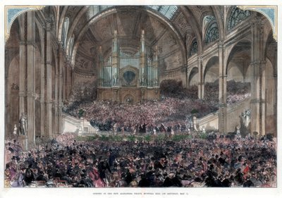 The opening of the new Alexandra Palace, Muswell Hill, 1st May 1875 by Unbekannt
