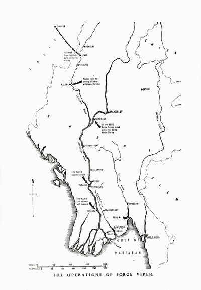 The operations of Force Viper, Burma, World War II, 1942-1943 by Unbekannt