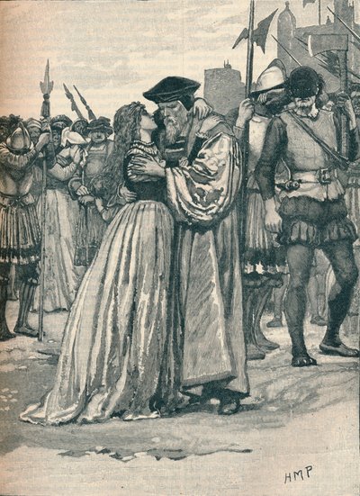 The parting of Sir Thomas More and his daughter, 1535 by Unbekannt